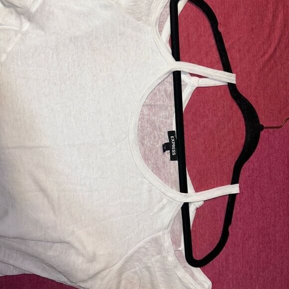 Express cold shoulder flowy layered blouse size small - Picture 3 of 5